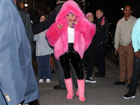 nicki minaj faux fur.